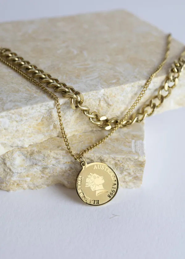Coin pendant chain