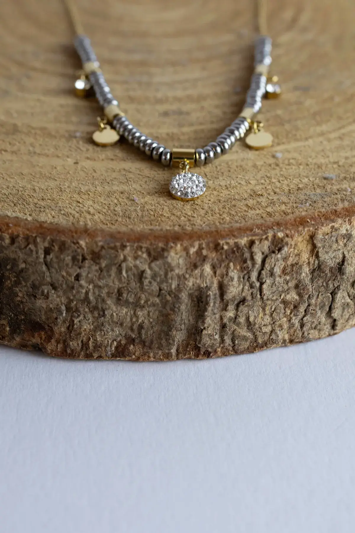 Stainless chain with circular pendants - Image 2