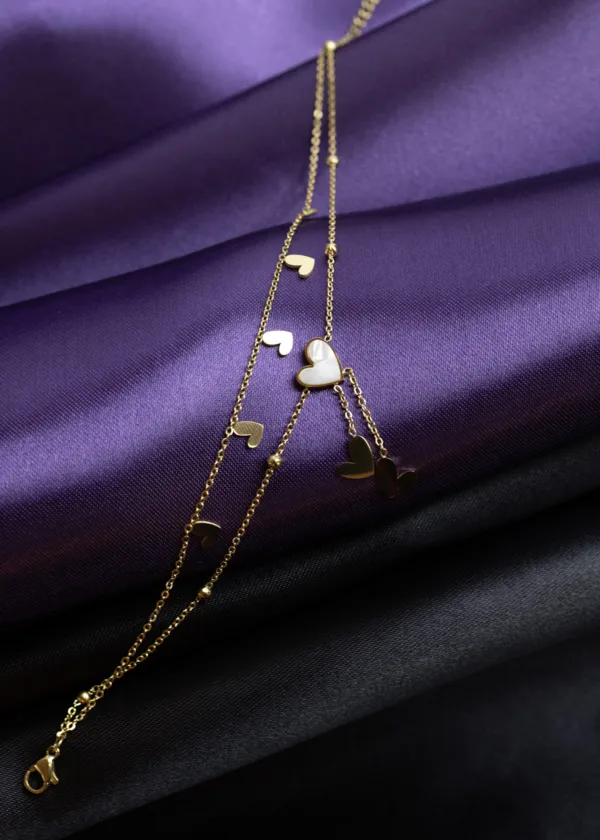 Doreen Hearts Anklet