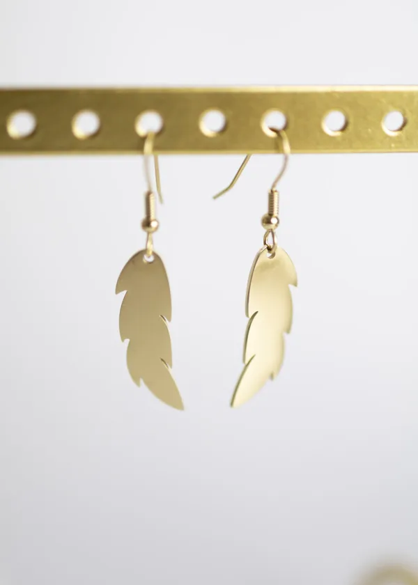 Feather earring