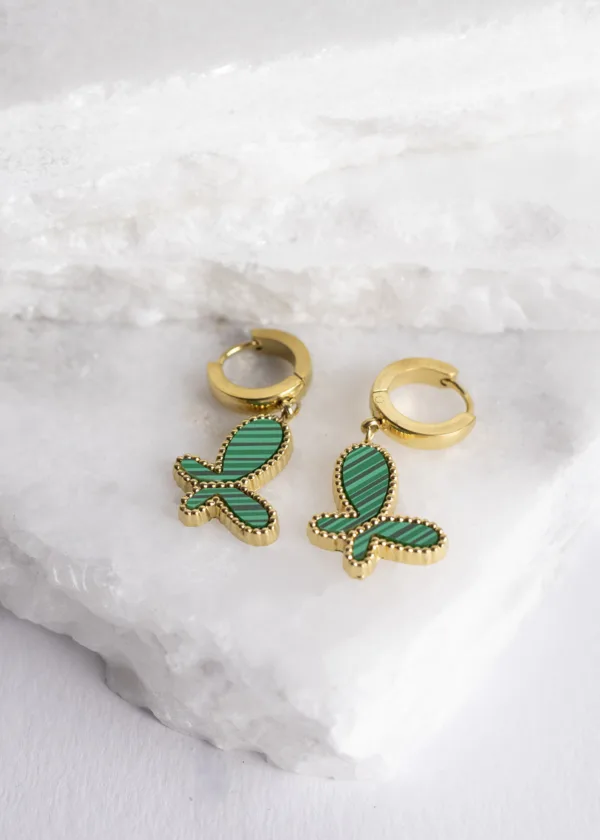 Colorful butterfly earrings