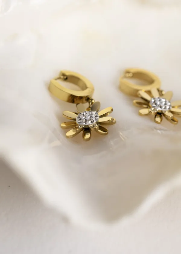 A rose earring with cloves