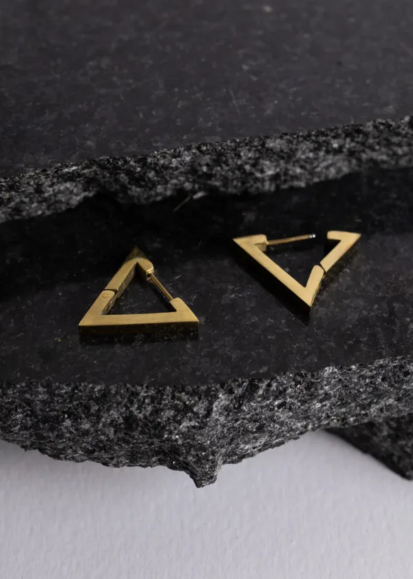 Triangle stainless steel earring
