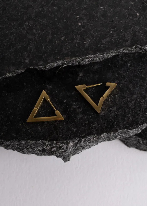 Triangle stainless steel earring