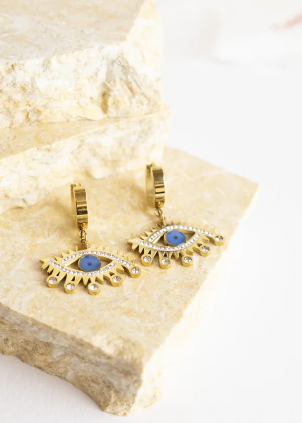 Eye earring with lobes