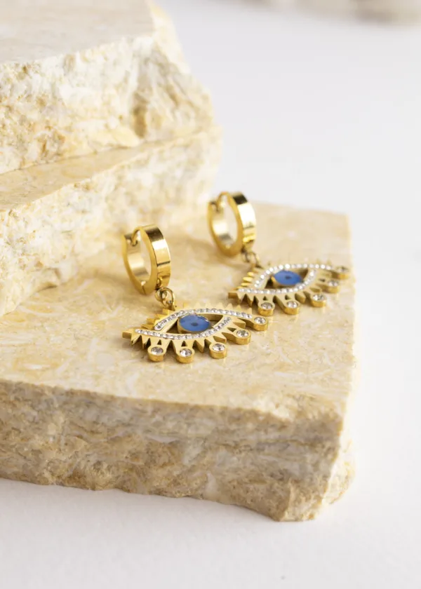 Eye earring with lobes