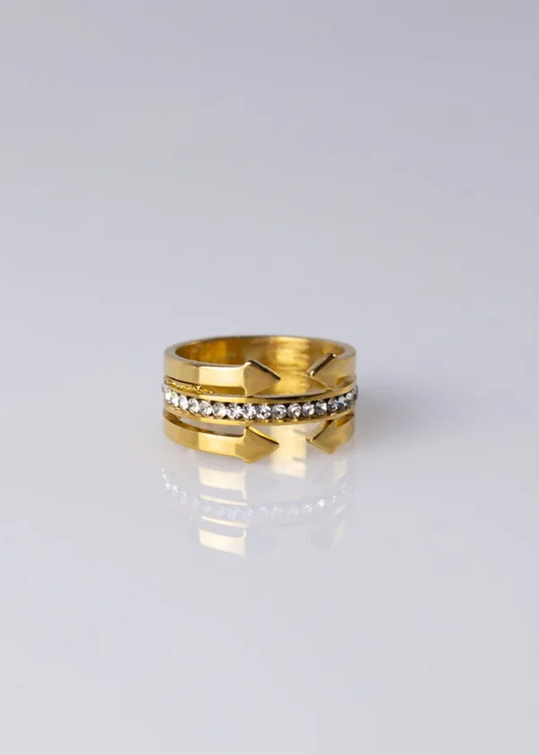 Siham ring with zircon stones