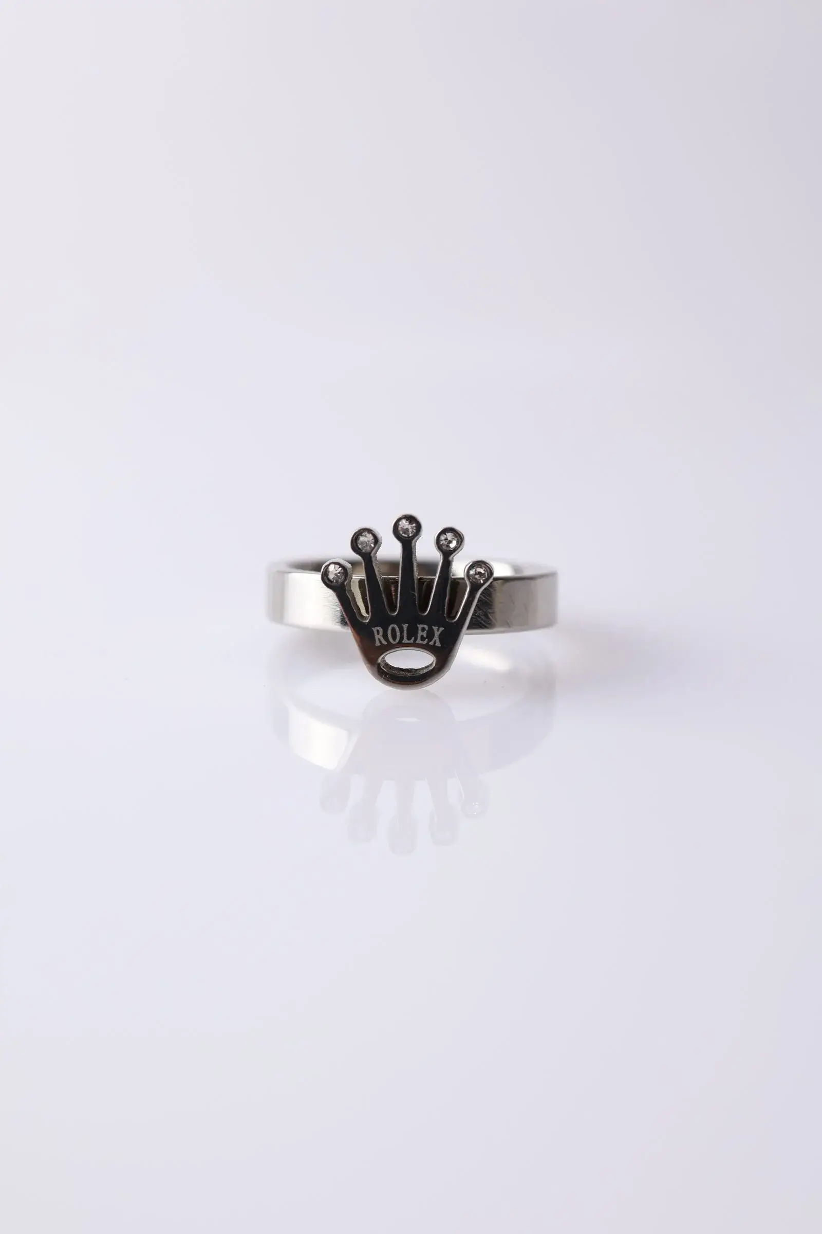 Crown ring with zircon stones - Image 2