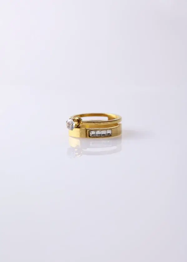 Love For Ever ring with zircon stones