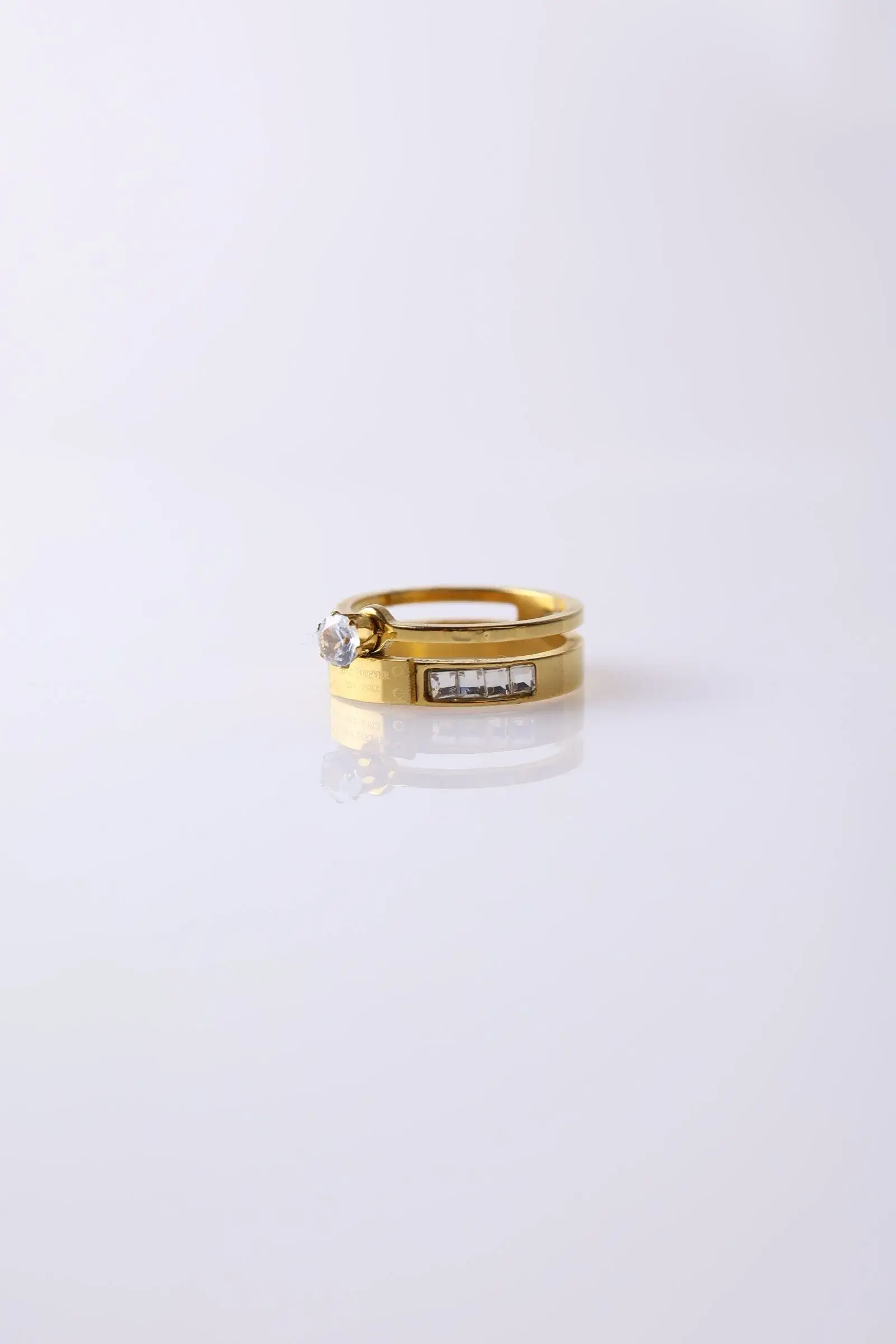 Love For Ever ring with zircon stones - Image 3